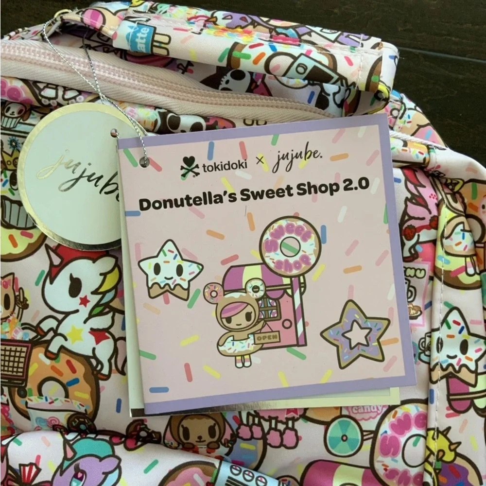 JuJuBe x Tokidoki Donutella Sweet Shop 2.0 Backpack NWT - Picture 2 of 8